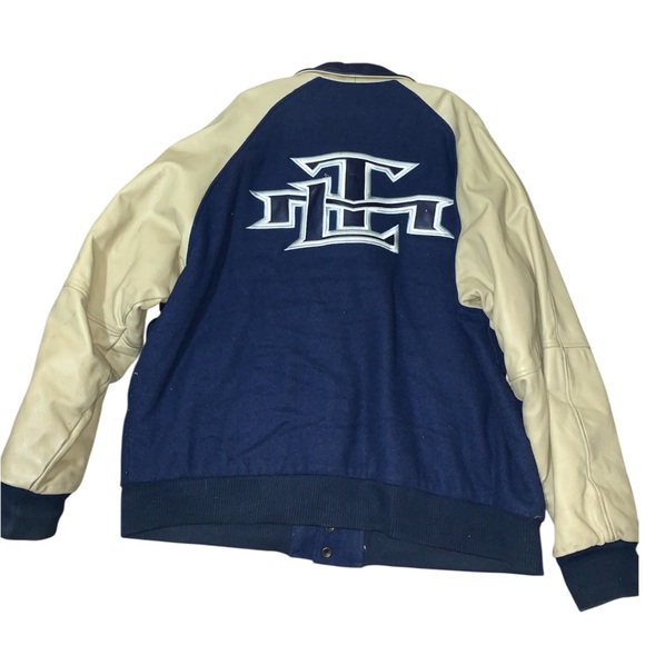 Vintage Toronto Maple Leafs NHL Nike 2000’s Wool & Leather Jacket Size XXL TML - Picture 2 of 11